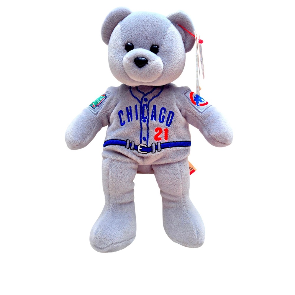 Vintage Team Beans Sammy Sosa #21 Chicago Cubs Plush Bear NWT All Star 1999